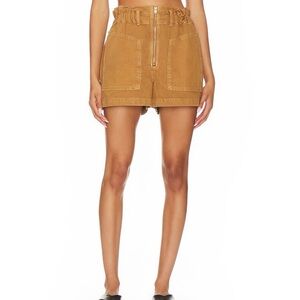 New Etica Milena Paper Bag short in Metal Bronze.  Size S. Ethically made brand